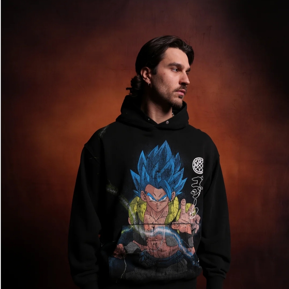 Large Darc Sport x DBZ Vegito Crossover Hoodie